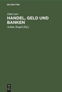 cover of the book Handel, Geld und Banken