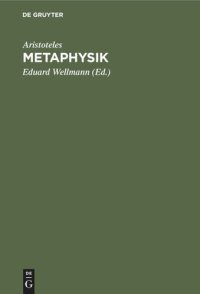 cover of the book Metaphysik