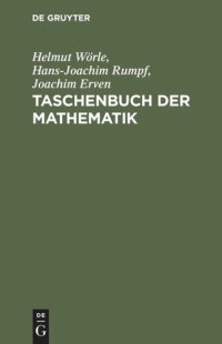 cover of the book Taschenbuch der Mathematik