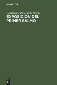 cover of the book Exposicion del primer salmo