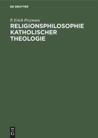 cover of the book Religionsphilosophie katholischer Theologie