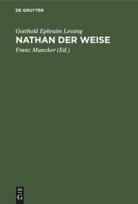 cover of the book Nathan der Weise: Ein dramatisches Gedicht in fünf Aufzügen