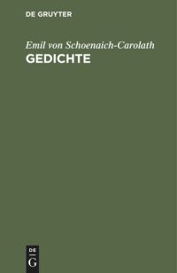 cover of the book Gedichte