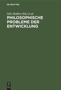 cover of the book Philosophische Probleme der Entwicklung