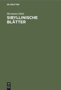 cover of the book Sibyllinische Blätter