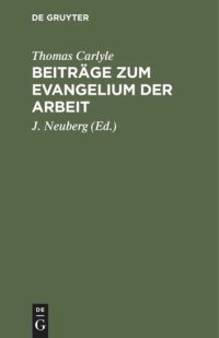 cover of the book Beiträge zum Evangelium der Arbeit