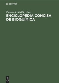 cover of the book Enciclopedia concisa de bioquímica