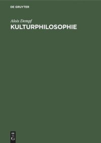 cover of the book Kulturphilosophie