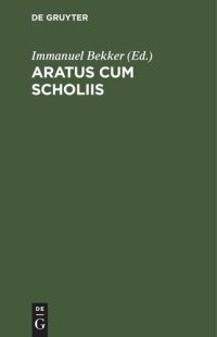 cover of the book Aratus cum scholiis