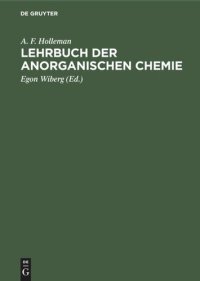 cover of the book Lehrbuch der Anorganischen Chemie