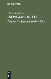 cover of the book Rameau’s Neffe: Ein Dialog