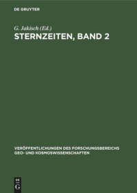 cover of the book Sternzeiten, Band 2: (zur 275jährigen Geschichte der Berliner Sternwarte, der heutigen Sternwarte Babelsberg)