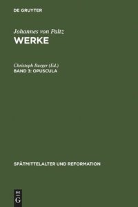 cover of the book Werke: Band 3 Opuscula