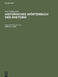 cover of the book Historisches Wörterbuch der Rhetorik: Band 5 L - Musi