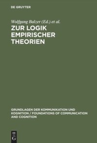 cover of the book Zur Logik empirischer Theorien