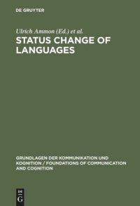 cover of the book Status Change of Languages