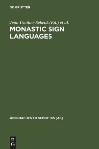 cover of the book Monastic Sign Languages