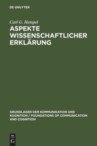 cover of the book Aspekte wissenschaftlicher Erklärung