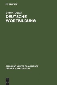 cover of the book Deutsche Wortbildung