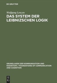 cover of the book Das System der Leibnizschen Logik