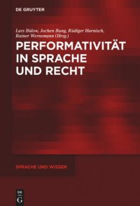 cover of the book Performativität in Sprache und Recht