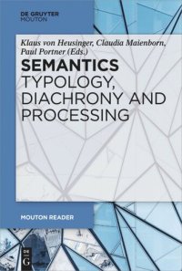 cover of the book Semantics - Typology, Diachrony and Processing