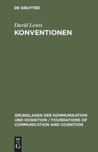 cover of the book Konventionen: Eine sprachphilosophische Abhandlung