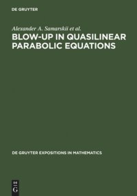 cover of the book Blow-Up in Quasilinear Parabolic Equations