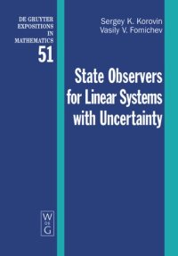 cover of the book State Observers for Linear Systems with Uncertainty