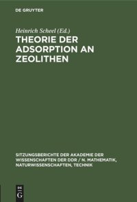 cover of the book Theorie der Adsorption an Zeolithen