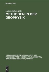 cover of the book Methoden in der Geophysik