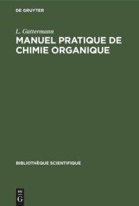 cover of the book Manuel pratique de chimie organique