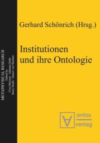 cover of the book Institutionen und ihre Ontologie