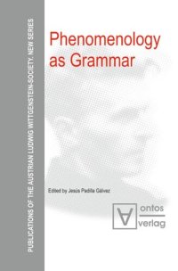 cover of the book Phenomenology as Grammar