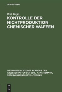 cover of the book Kontrolle der Nichtproduktion chemischer Waffen