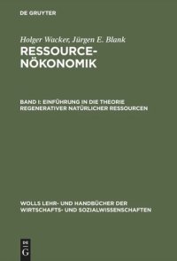 cover of the book Einführung in die Theorie regenerativer natürlicher Ressourcen