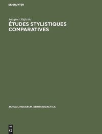 cover of the book Études stylistiques comparatives: Néerlandais-français