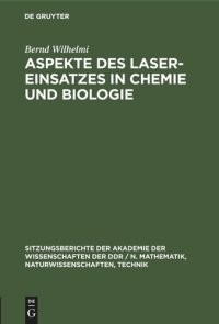 cover of the book Aspekte des Laser-Einsatzes in Chemie und Biologie