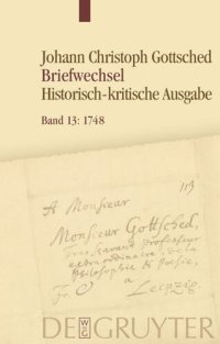 cover of the book Briefwechsel: Band 13 Januar 1748 – Oktober 1748