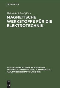 cover of the book Magnetische Werkstoffe für die Elektrotechnik