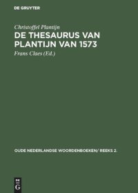 cover of the book De thesaurus van Plantijn van 1573