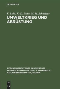 cover of the book Umweltkrieg und Abrüstung