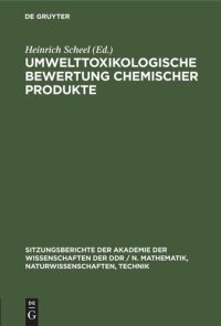 cover of the book Umwelttoxikologische Bewertung chemischer Produkte