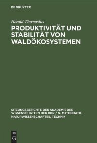 cover of the book Produktivität und Stabilität von Waldökosystemen