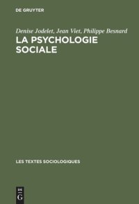 cover of the book La psychologie sociale: Une discipline en mouvement