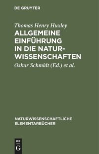 cover of the book Allgemeine Einführung in die Naturwissenschaften