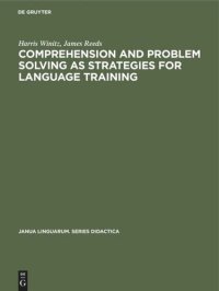 cover of the book Comprehension and problem solving as strategies for language training