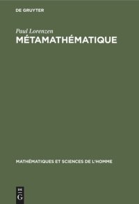 cover of the book Métamathématique