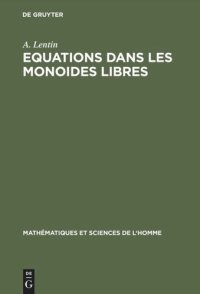 cover of the book Equations dans les monoides libres