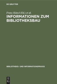 cover of the book Informationen zum Bibliotheksbau